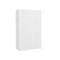White ABS Foldable Armoire Wardrobe Closet with 2 Retractable Rods and 10 Cubes